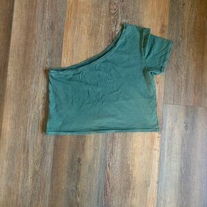 Green Off-Shoulder Women's Top